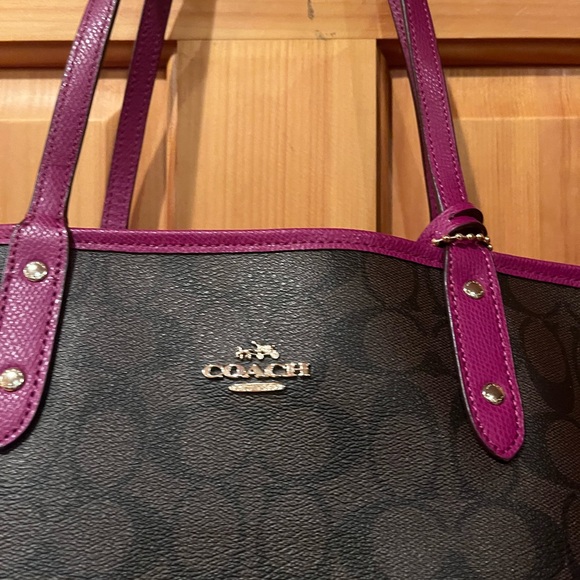 Coach City Tote reversible pink READ - Picture 2 of 5